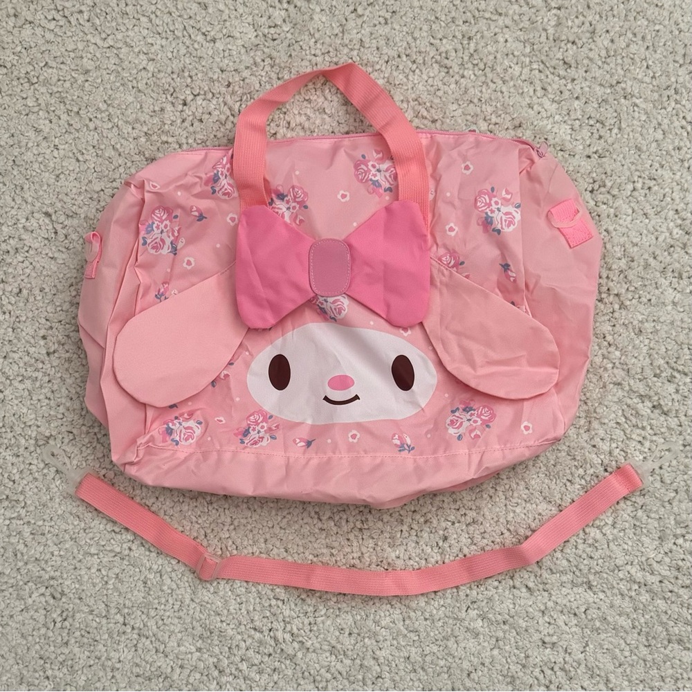 Sanrio My Melody foldale Duffle Bag NWT
